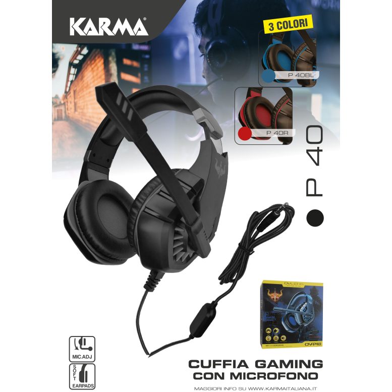 P40 karmaaudio.pl Słuchawki z mikrofonem 6970959649091 